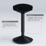 a black stool from Actiforce with details