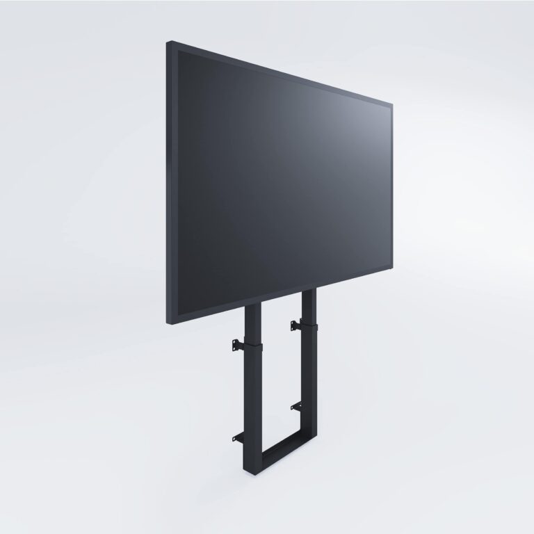 a black screen holder with screen extended