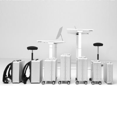 Acticase Koffer & Rucksäcke Collection in einer reihe nebeneinenader